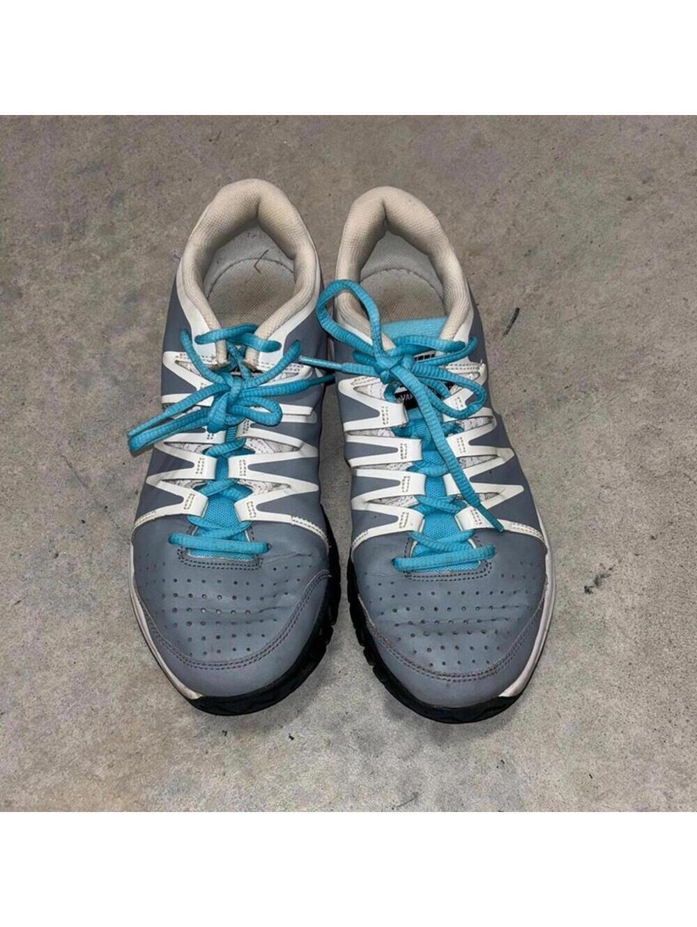 EUC Nike Vapor Court Blue Running Athletic Sport Gym Sneaker Shoes Lace Up